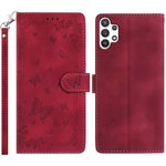 Custodia in pelle con motivo farfalle per Samsung Galaxy A13 4G, A13 5G e A22 5G