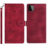 Custodia in pelle con motivo farfalle per Samsung Galaxy A13 4G, A13 5G e A22 5G