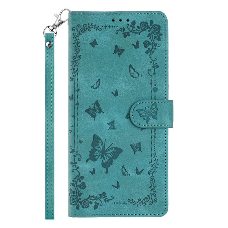 Custodia in pelle con motivo farfalle per Samsung Galaxy A24 4G, A34 5G e A54 5G
