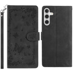 Custodia in pelle con motivo farfalle per Samsung Galaxy A24 4G, A34 5G e A54 5G