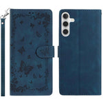 Custodia in pelle con motivo farfalle per Samsung Galaxy A24 4G, A34 5G e A54 5G