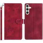 Custodia in pelle con motivo a farfalle per Samsung Galaxy A56, A26 e A36 5G