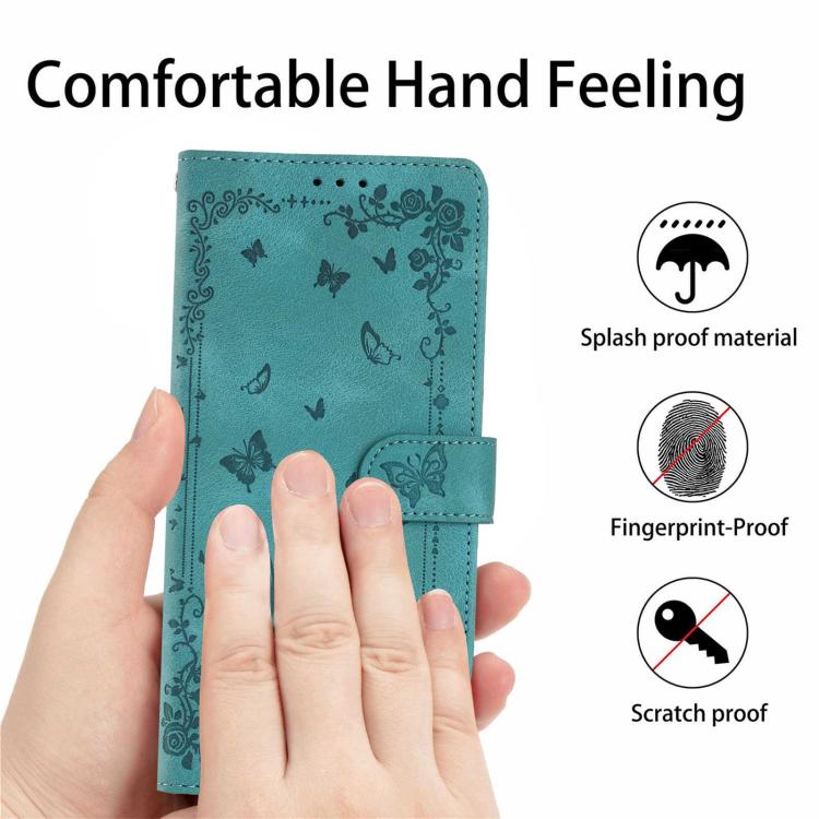 Custodia in pelle con motivo a farfalle per Samsung Galaxy A56, A26 e A36 5G