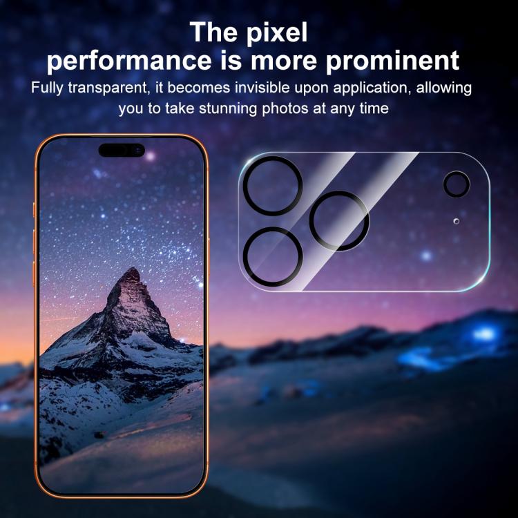 Pellicola per fotocamera posteriore integrata in vetro temperato con serigrafia XDcase, For iPhone 17 Pro Max, For iPhone 17 Pro, For iPhone 17, For iPhone Air, For iPhone 16 Pro / 16 Pro Max, For iPhone 16 / 16 Plus, For iPhone 15 Pro / 15 Pro Max    ...