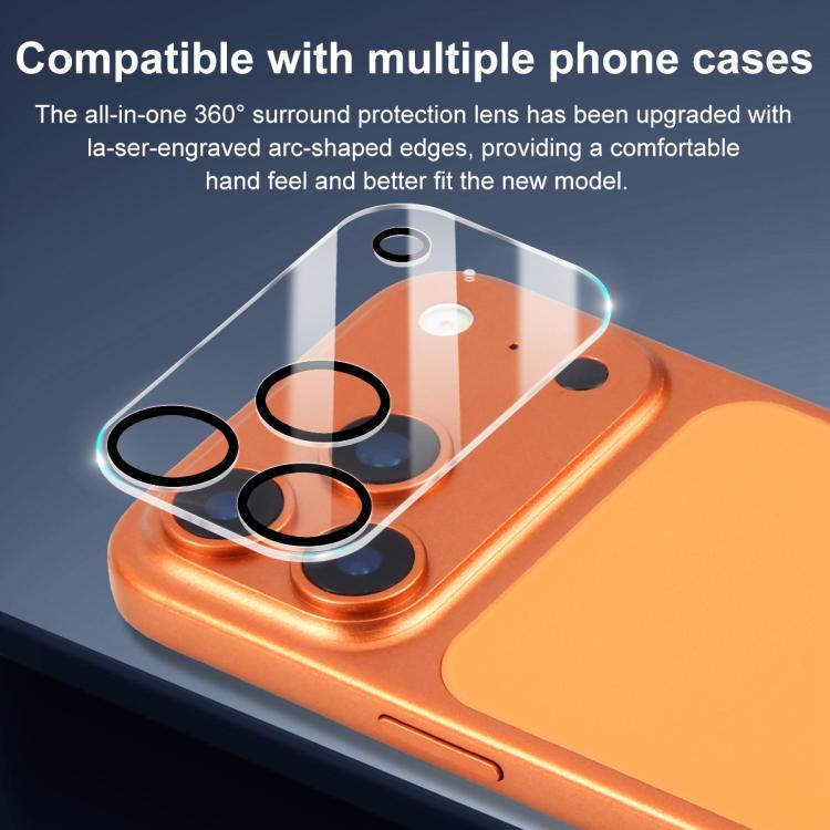 Pellicola per fotocamera posteriore integrata in vetro temperato con serigrafia XDcase, For iPhone 17 Pro Max, For iPhone 17 Pro, For iPhone 17, For iPhone Air, For iPhone 16 Pro / 16 Pro Max, For iPhone 16 / 16 Plus, For iPhone 15 Pro / 15 Pro Max    ...