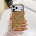 Custodia TPU antiurto con glitter per iPhone 18 e 17 Pro Max