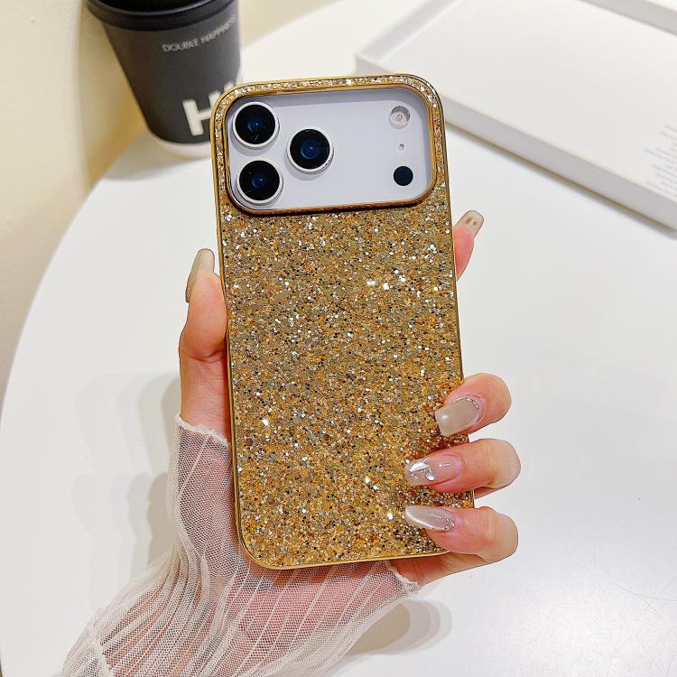 Custodia TPU antiurto con glitter per iPhone 18 e 17 Pro Max