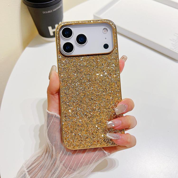 Custodia TPU antiurto con glitter per iPhone 18 e 17 Pro Max