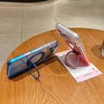 Custodia per telefono MagSafe con supporto girevole a 360 gradi e sfumatura trasparente., For iPhone 16 Plus, For iPhone 16