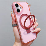 Anello porta cellulare trasparente in metallo colorato con MagSafe., For iPhone 16 Plus, For iPhone 16