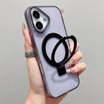 Anello porta cellulare trasparente in metallo colorato con MagSafe., For iPhone 16 Plus, For iPhone 16