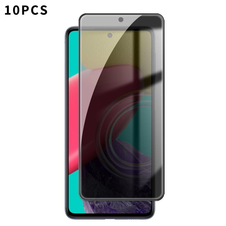 Pellicola vetro temperato privacy con bordo nero per Galaxy M Samsung