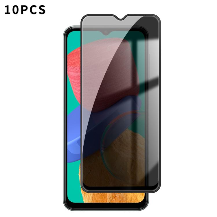 Pellicola vetro temperato privacy con bordo nero per Galaxy M Samsung