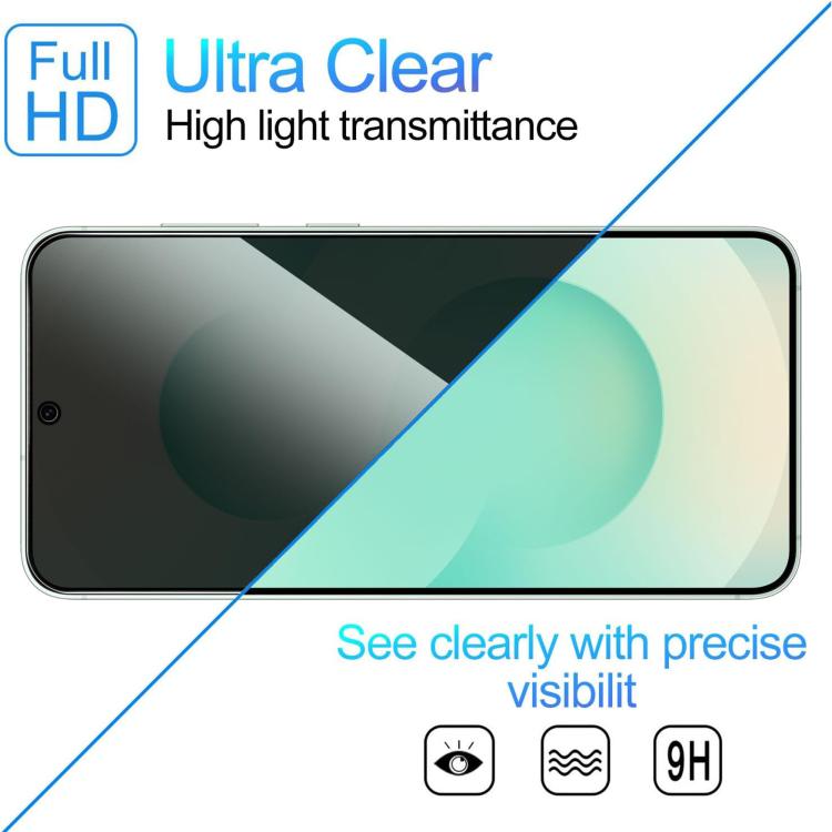 Pellicola vetro temperato privacy Kalebol per Galaxy A08 4G/5G