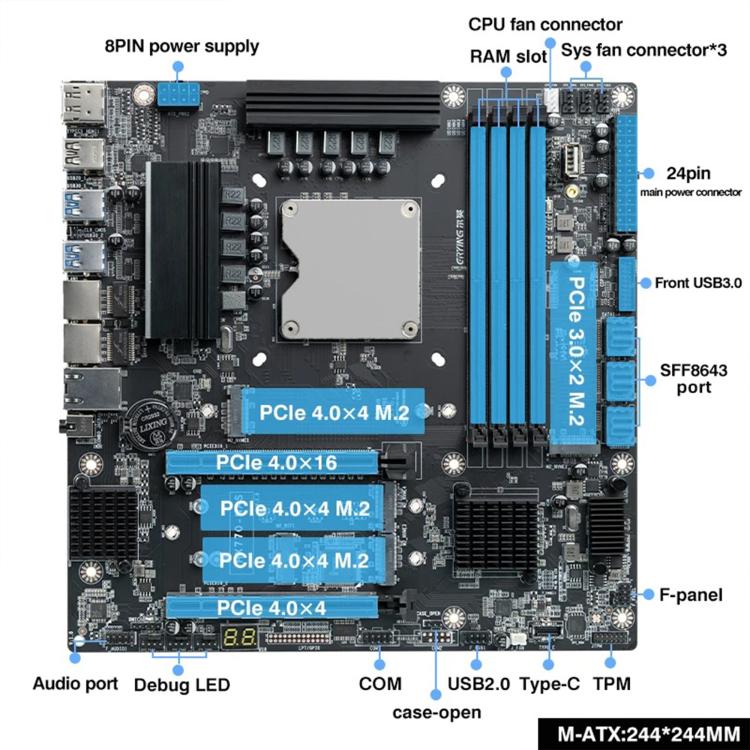 Scheda madre ERYING HX770 con CPU i5-14500HX