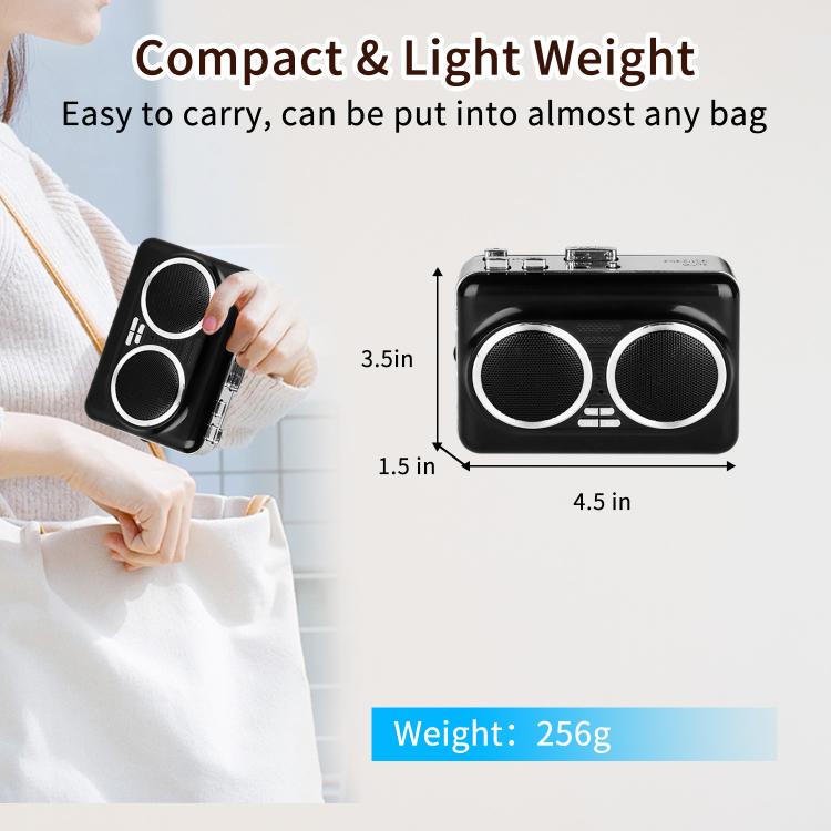 Convertitore cassette MP3 portatile con doppi altoparlanti - immagine 11