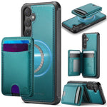 Custodia in pelle JEEHOOD J10 con porta carte e MagSafe per Samsung Galaxy S24