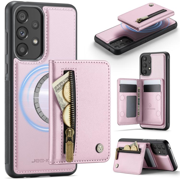Custodia con cerniera, protezione RFID e porta carte per Samsung Galaxy A53 5G