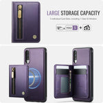 Custodia con cerniera e porta carte per Samsung Galaxy A50