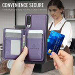 Custodia con cerniera e porta carte per Samsung Galaxy A50