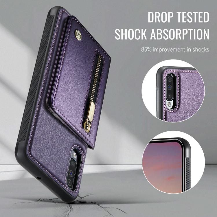 Custodia con cerniera e porta carte per Samsung Galaxy A50
