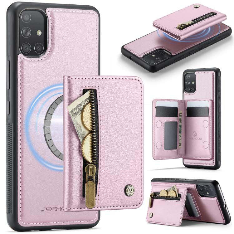 Custodia con cerniera, protezione RFID e porta carte per Samsung Galaxy A53 5G