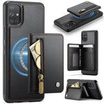 Custodia con cerniera, protezione RFID e porta carte per Samsung Galaxy A53 5G