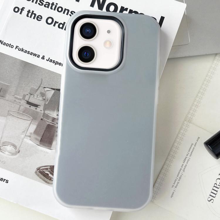 Custodia per telefono ibrida in PC e TPU con finitura opaca color gelatina, For iPhone 11