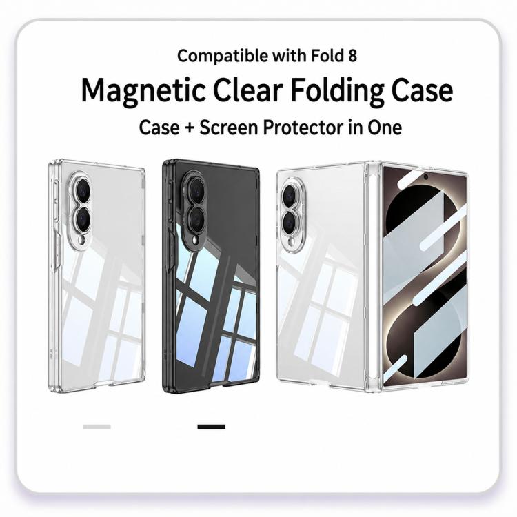 Custodia trasparente pieghevole con magnete per Galaxy Z Fold8 5G, Galaxy Z