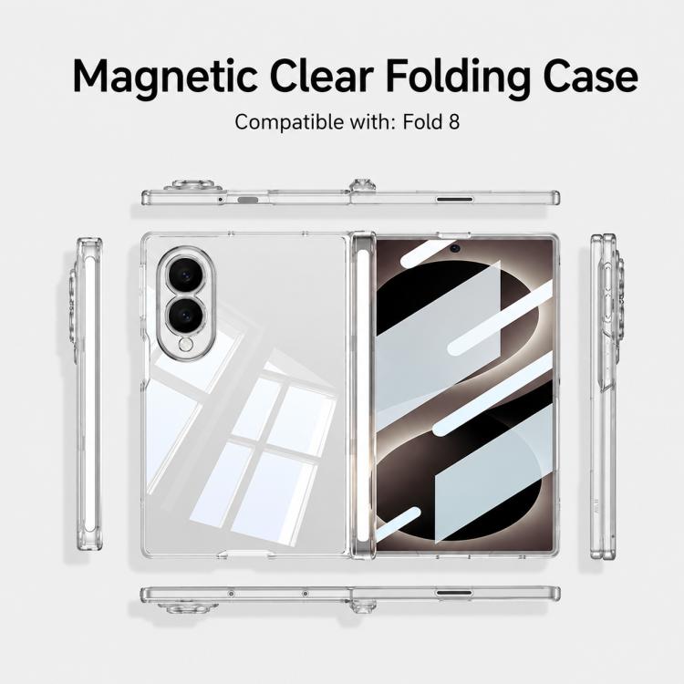 Custodia trasparente pieghevole con magnete per Galaxy Z Fold8 5G, Galaxy Z