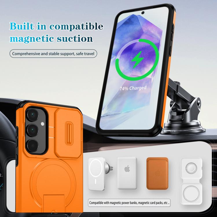 Custodia con supporto MagSafe scorrevole per Samsung Galaxy A55, A35 e A25 5G