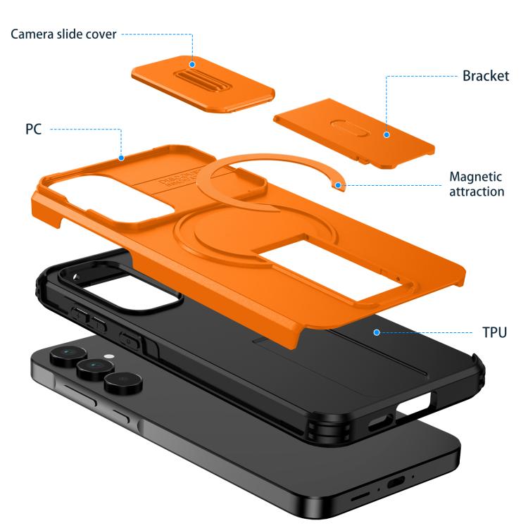 Custodia con supporto MagSafe scorrevole per Samsung Galaxy A55, A35 e A25 5G