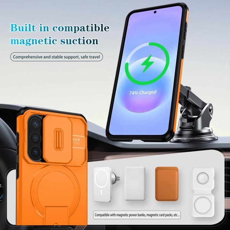 Custodia con supporto MagSafe scorrevole per Samsung Galaxy A57 5G, Samsung