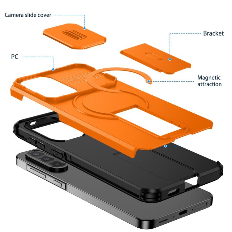 Custodia con supporto MagSafe scorrevole per Samsung Galaxy A57 5G, Samsung