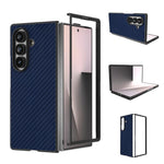Custodia protettiva con texture in fibra di carbonio per Galaxy Z Fold8 Ultra 5G
