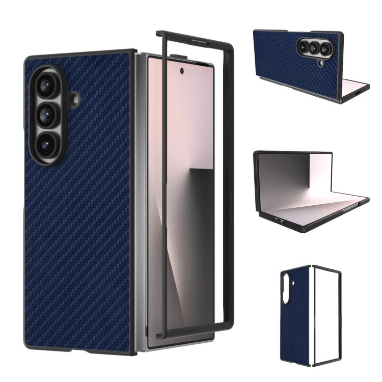 Custodia protettiva con texture in fibra di carbonio per Galaxy Z Fold8 Ultra 5G