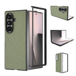 Custodia protettiva con texture in fibra di carbonio per Galaxy Z Fold8 Ultra 5G