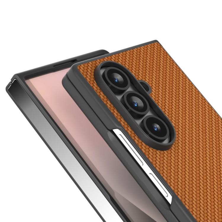 Custodia protettiva con texture in fibra di carbonio per Galaxy Z Fold8 Ultra 5G
