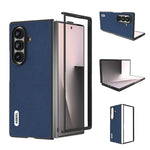 Custodia in vera pelle con texture litchi per Galaxy Z Fold8 Ultra 5G e Samsung