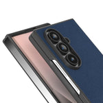Custodia in vera pelle con texture litchi per Galaxy Z Fold8 Ultra 5G e Samsung