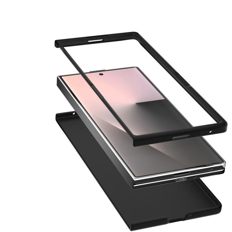 Custodia in vera pelle con texture litchi per Galaxy Z Fold8 Ultra 5G e Samsung