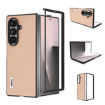 Custodia in vera pelle con texture litchi per Galaxy Z Fold8 Ultra 5G e Samsung