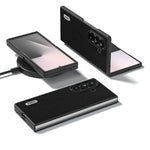 Custodia in vera pelle con texture litchi per Galaxy Z Fold8 Ultra 5G e Samsung