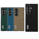 Custodia in vera pelle con texture litchi per Galaxy Z Fold8 Ultra 5G e Samsung