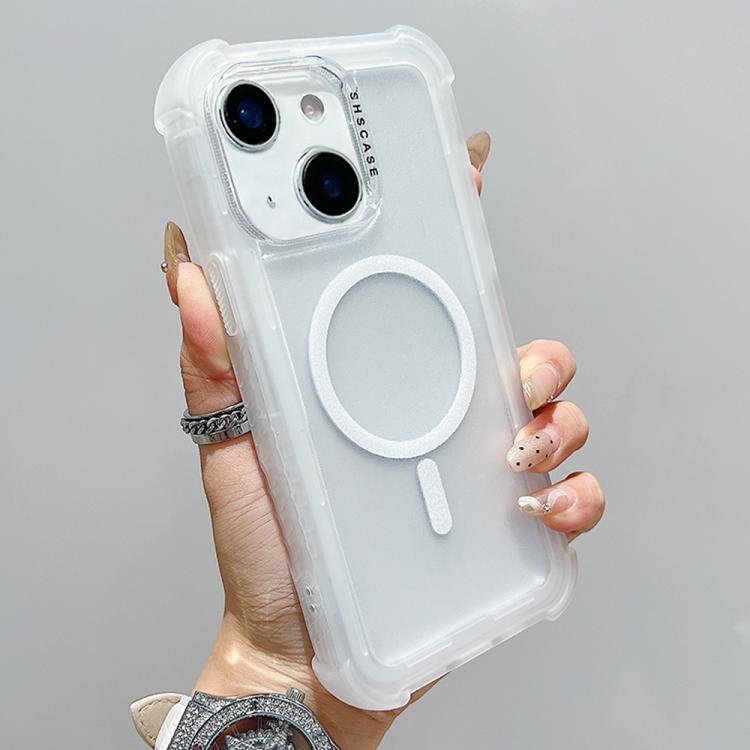 Custodia ibrida 3 in 1 in TPU opaco trasparente con supporto MagSafe per telefono., For iPhone 14 Plus, For iPhone 14, For iPhone 14 Pro, For iPhone 14 Pro Max