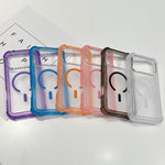 Custodia ibrida 3 in 1 in TPU opaco trasparente con supporto MagSafe per telefono., For iPhone 14 Plus, For iPhone 14, For iPhone 14 Pro, For iPhone 14 Pro Max