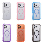 Custodia ibrida 3 in 1 in TPU opaco trasparente con supporto MagSafe per telefono., For iPhone 16 Pro Max, For iPhone 16 Pro, For iPhone 16 Plus, For iPhone 16