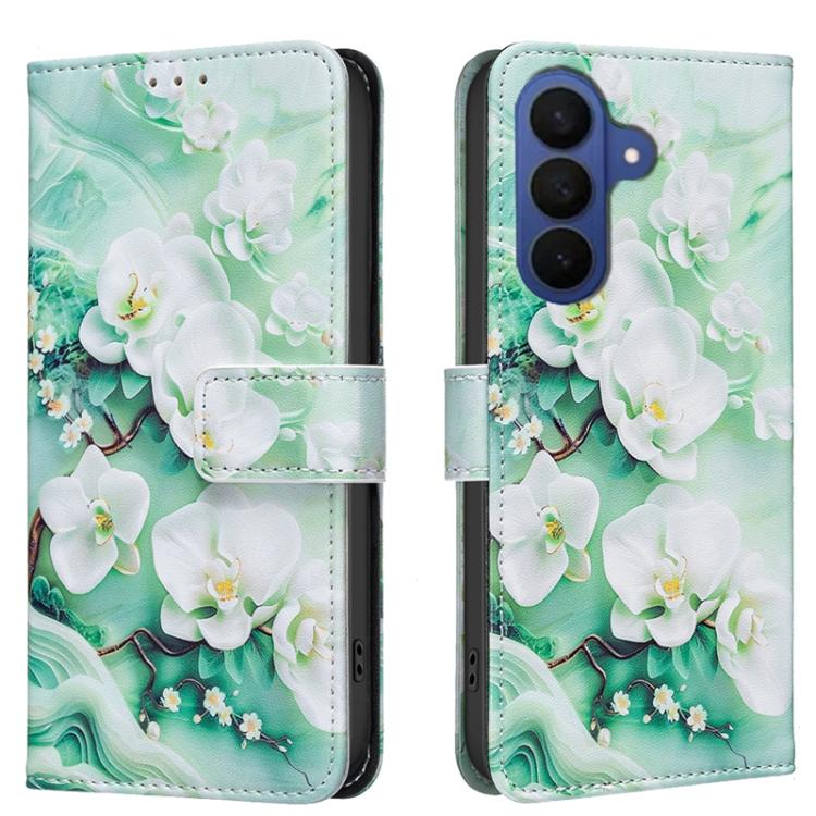 Custodia in pelle con stampa colorata per Galaxy S26 FE 5G, Samsung Galaxy S26