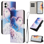 Custodia in pelle con motivo a colori per Samsung Galaxy A05, A05s e A25