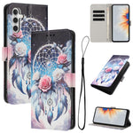 Custodia in pelle con motivo a colori per Samsung Galaxy A05, A05s e A25